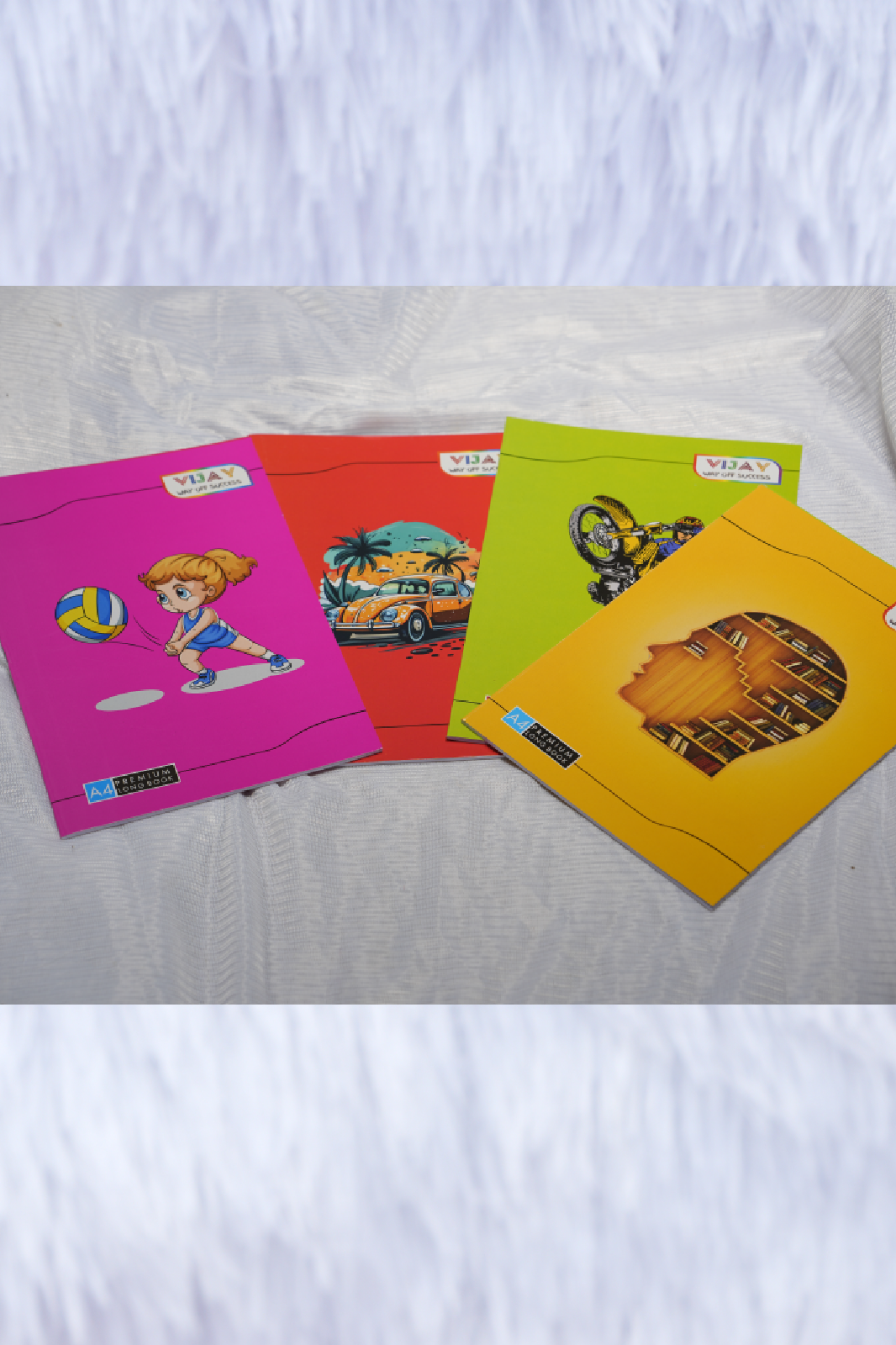 Vijay – A4 Size Notebook | 58 GSM High Quality Pages